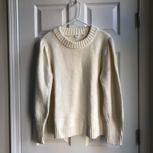 Gap crew neck sweater with tapered sleeves
